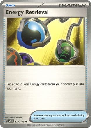 Energy Retrieval 171- SV01 Scarlet & Violet Base Set Reverse Holofoil