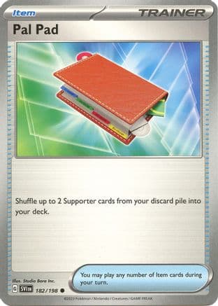 Pal Pad 182- SV01 Scarlet & Violet Base Set Reverse Holofoil