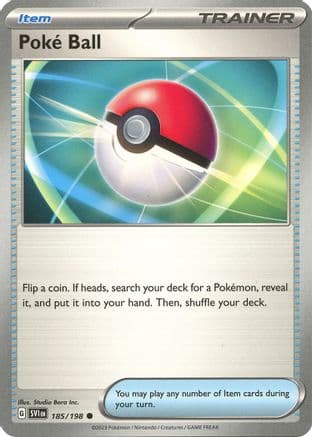 Poke Ball 185- SV01 Scarlet & Violet Base Set Reverse Holofoil