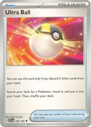 Ultra Ball 196- SV01 Scarlet & Violet Base Set Reverse Holofoil