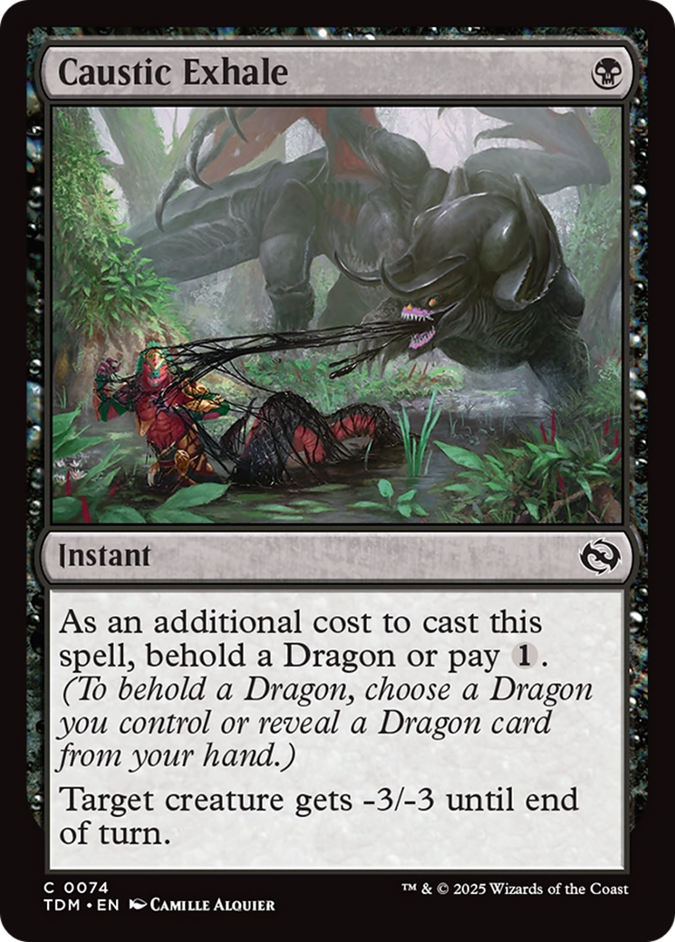 Caustic Exhale (074) [Tarkir: Dragonstorm]  Foil
