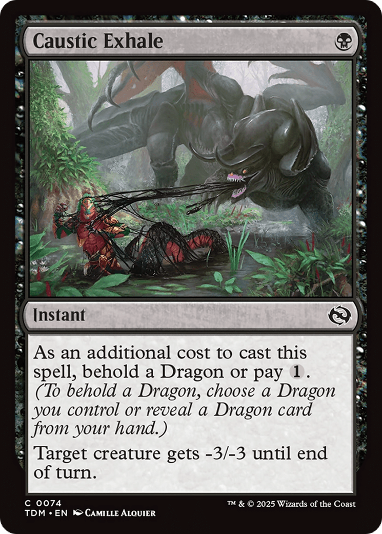 Caustic Exhale (074) [Tarkir: Dragonstorm]  Foil