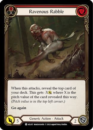 Ravenous Rabble (Red) (AZL017) - Blitz Deck: Outsiders - Azalea