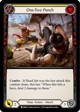 One-Two Punch (Yellow) (BEN016) - Blitz Deck: Outsiders - Benji