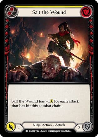 Salt the Wound (Yellow) (BEN020) - Blitz Deck: Outsiders - Benji