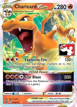 Charizard VSTAR 18- Prize Pack Series Cards Holofoil