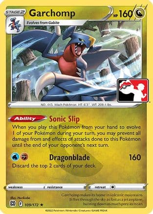 Garchomp 109- Prize Pack Series Cards