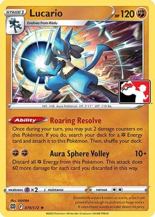 Lucario 79/172 - Prize Pack Series Cards