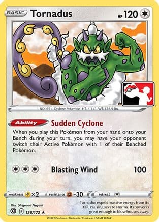 Tornadus 126- Prize Pack Series Cards