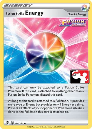 Fusion Strike Energy 244- Prize Pack Series Cards Holofoil