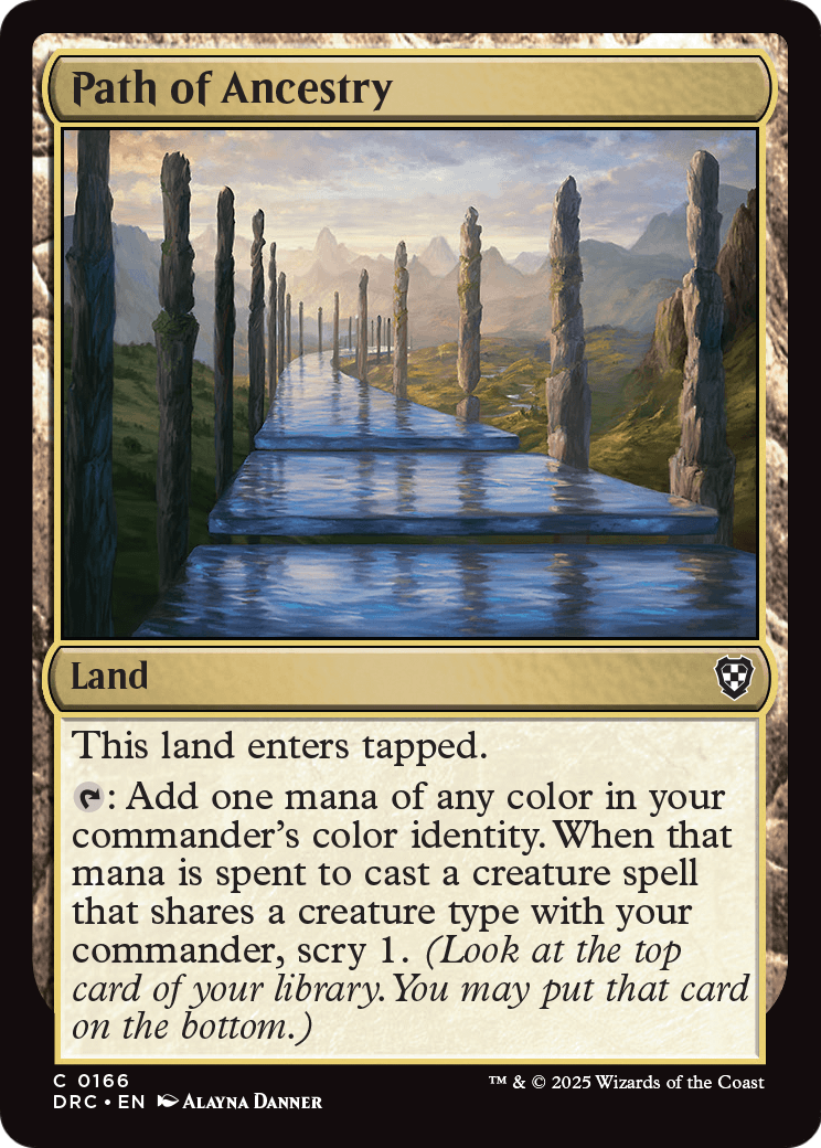 Path of Ancestry (0166) (-166) [Commander: Aetherdrift]
