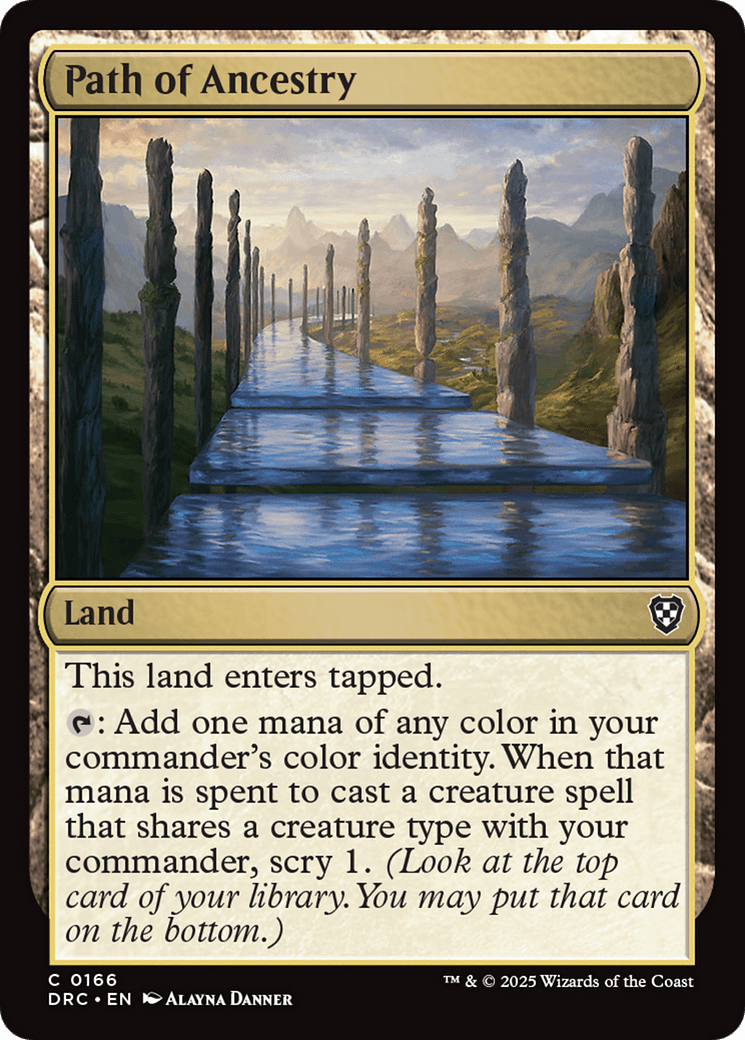 Path of Ancestry (0166) (-166) [Commander: Aetherdrift]