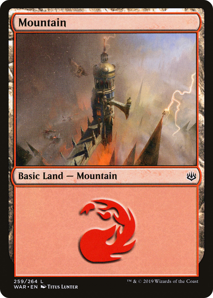 Mountain (259) [War of the Spark] Foil