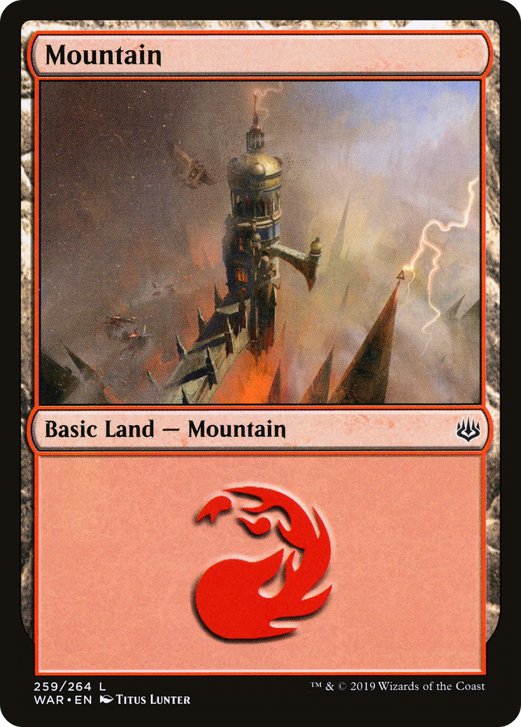 Mountain (259) [War of the Spark] Foil