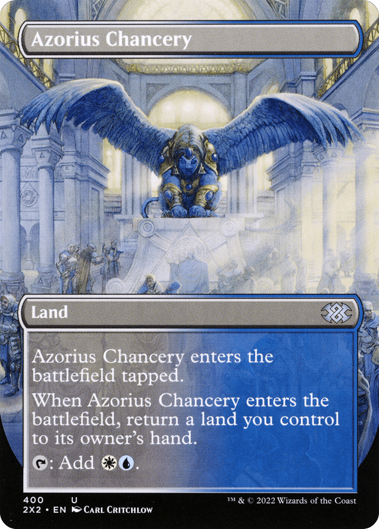 Azorius Chancery (Borderless Alternate Art) [Double Masters 2022]