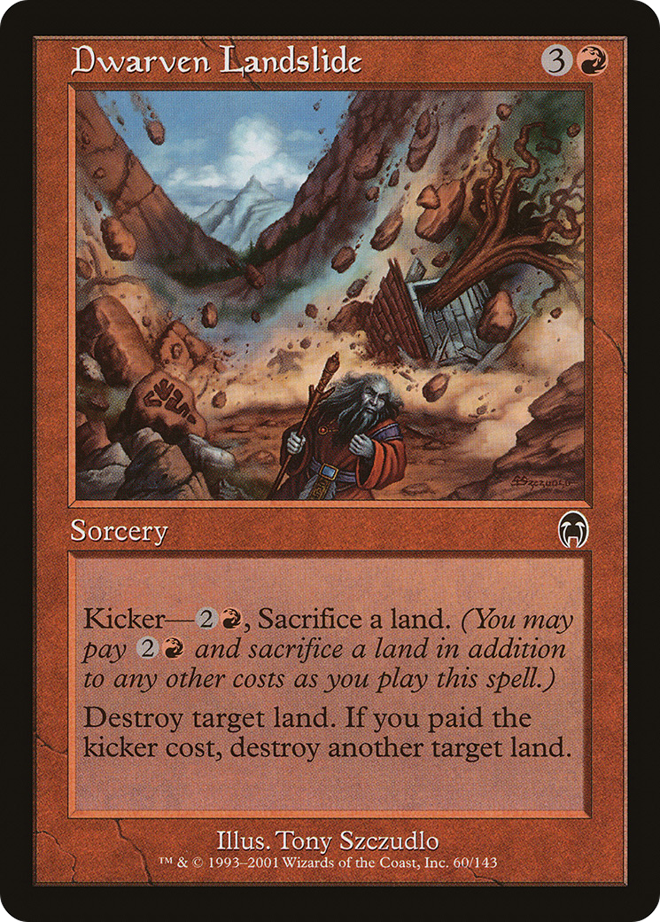 Dwarven Landslide [Apocalypse] Foil
