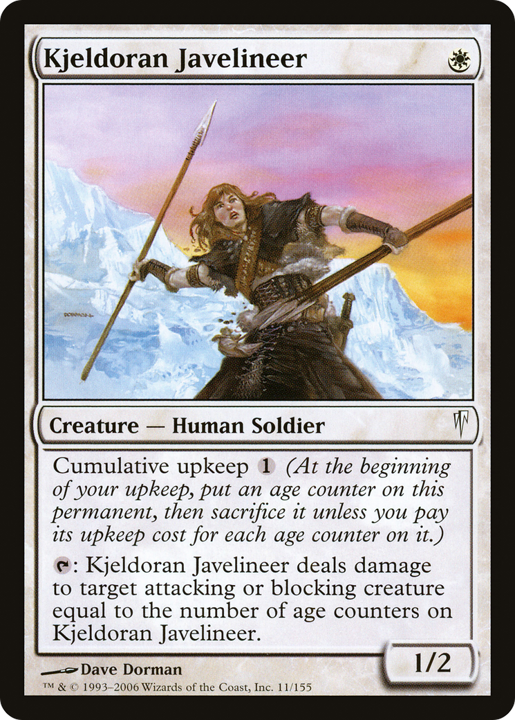 Kjeldoran Javelineer [Coldsnap] Foil