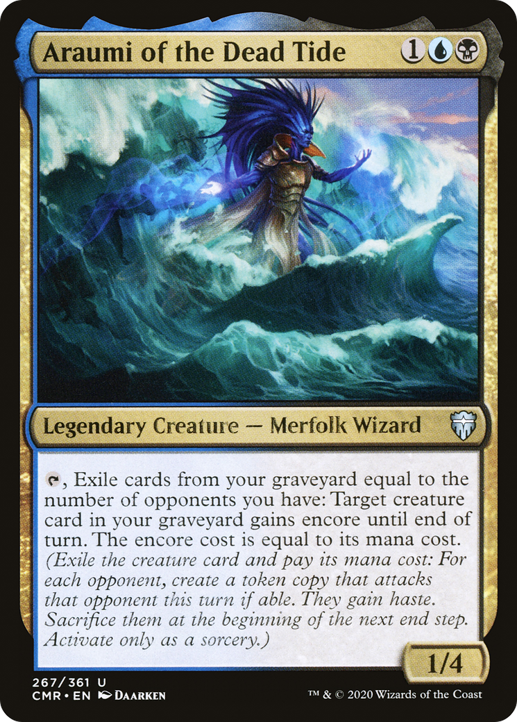 Araumi of the Dead Tide [Commander Legends] Foil