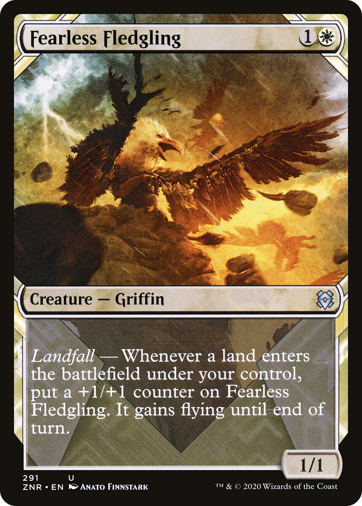 Fearless Fledgling (Showcase) [Zendikar Rising] Foil
