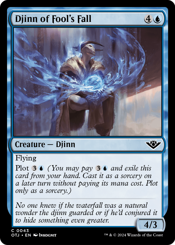 Djinn of Fool's Fall [Outlaws of Thunder Junction] Foil