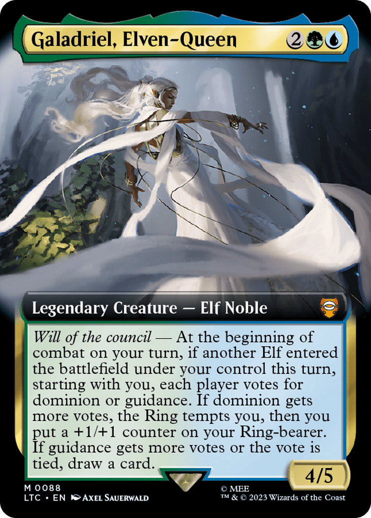 Galadriel, Elven-Queen (Extended Art) [The Lord of the Rings: Tales of Middle-Earth Commander] Foil