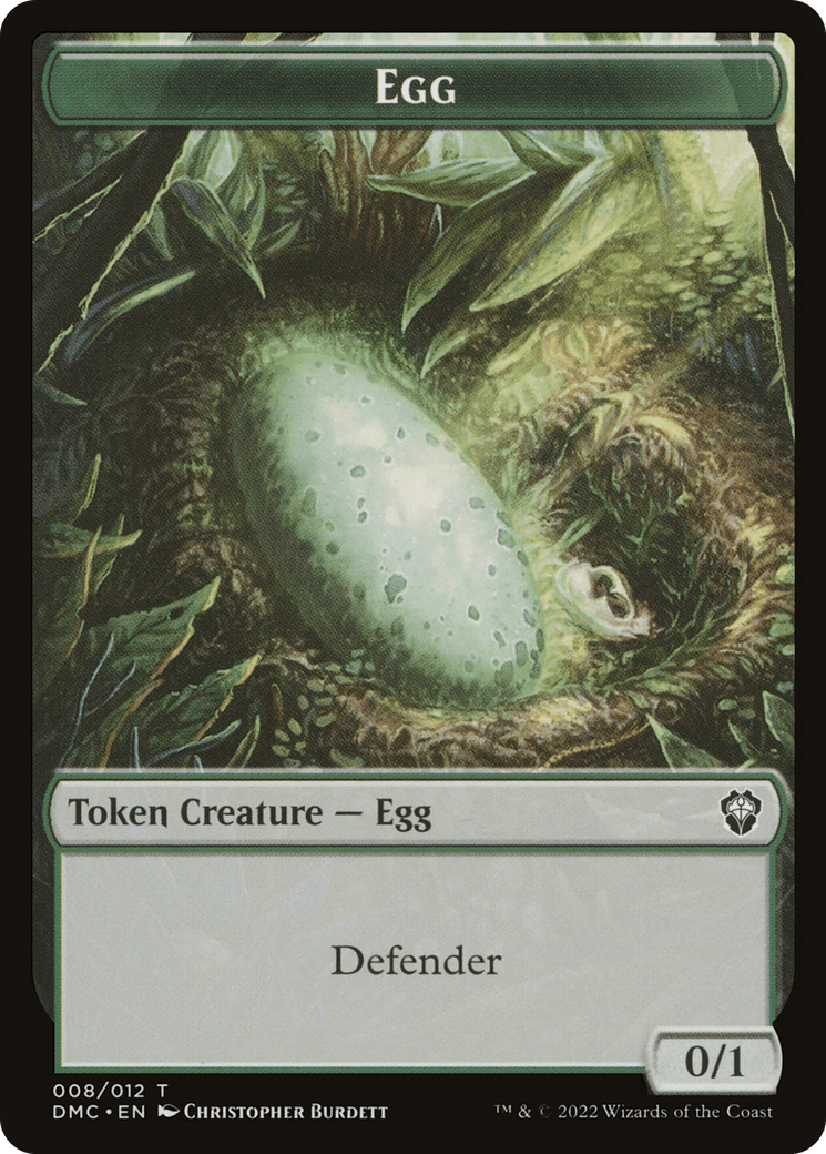 Egg (TDMC-008) - Dominaria United Commander Tokens Foil