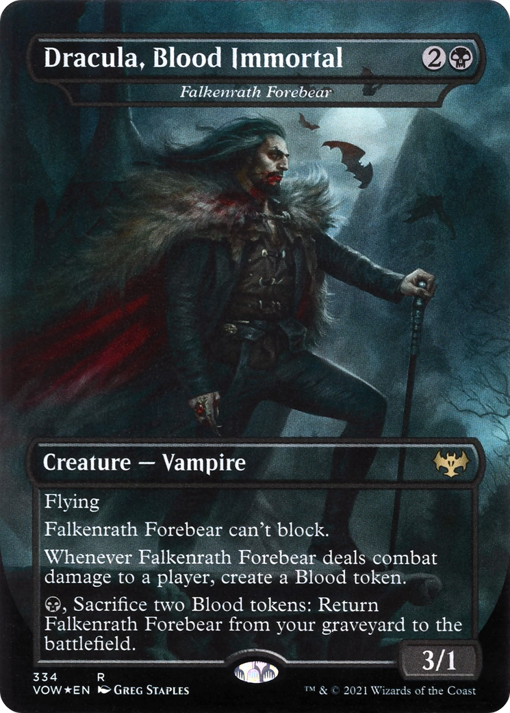Falkenrath Forebear - Dracula, Blood Immortal [Innistrad: Crimson Vow] Foil