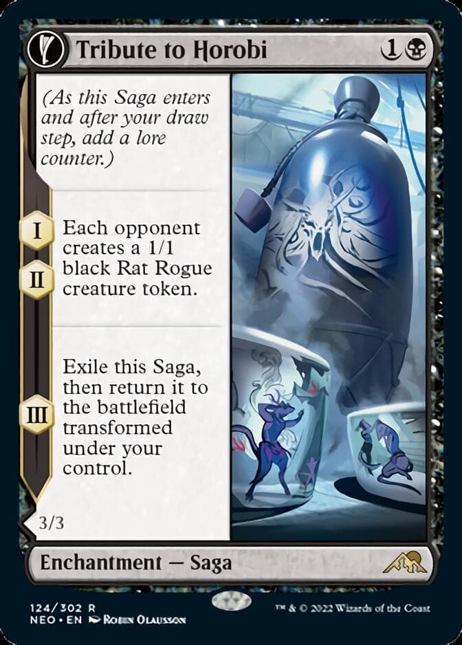 Tribute to Horobi // Echo of Death's Wail [Kamigawa: Neon Dynasty] Foil