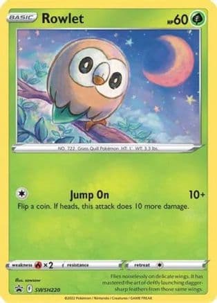 Rowlet (Cosmos Holo) SWSH220- Miscellaneous Cards & Products Holofoil