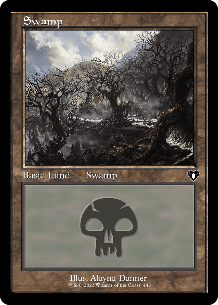 Swamp (443) (Retro) [Commander Masters] Foil