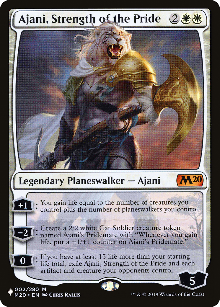 Ajani, Strength of the Pride |  (M20-2) [The List]