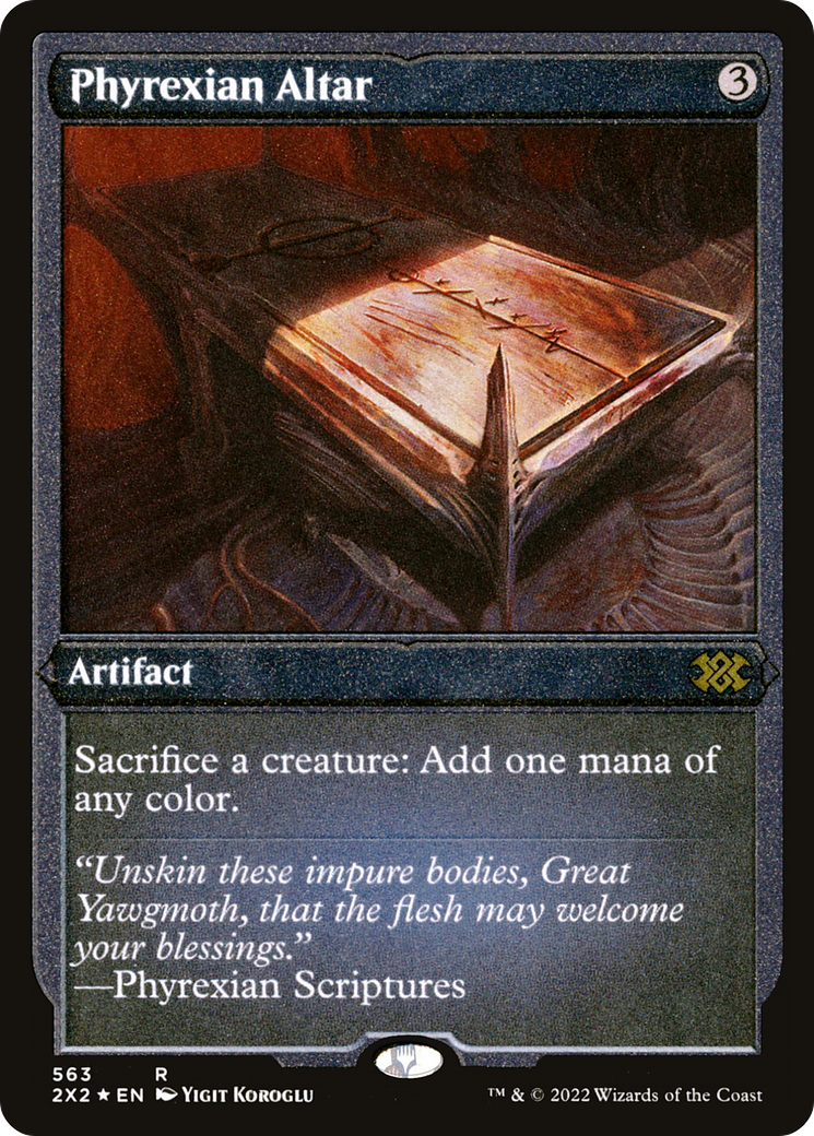 Phyrexian Altar (Foil Etched) |  Foil (563) [Double Masters 2022]