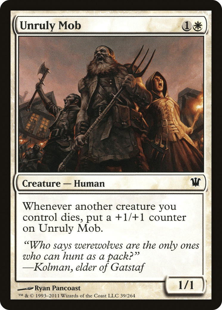 Unruly Mob [Innistrad] Foil