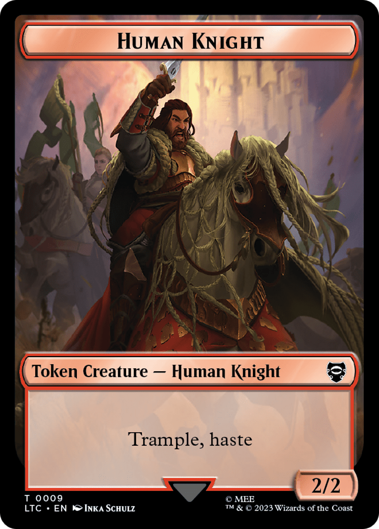 Human Knight (TLTC-009) - Tales of Middle-earth Commander Tokens