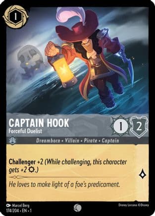 Captain Hook - Forceful Duelist (174/204) [The First Chapter] Cold Foil