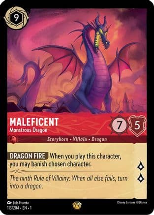 Maleficent - Monstrous Dragon (113/204) [The First Chapter] Cold Foil