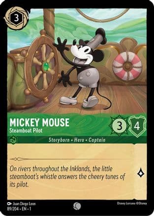 Mickey Mouse - Steamboat Pilot (89/204) [The First Chapter] Cold Foil