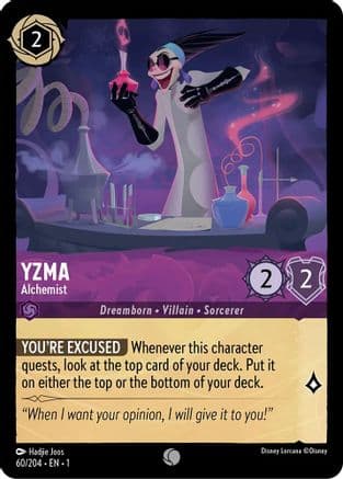 Yzma - Alchemist (60/204) [The First Chapter] Cold Foil