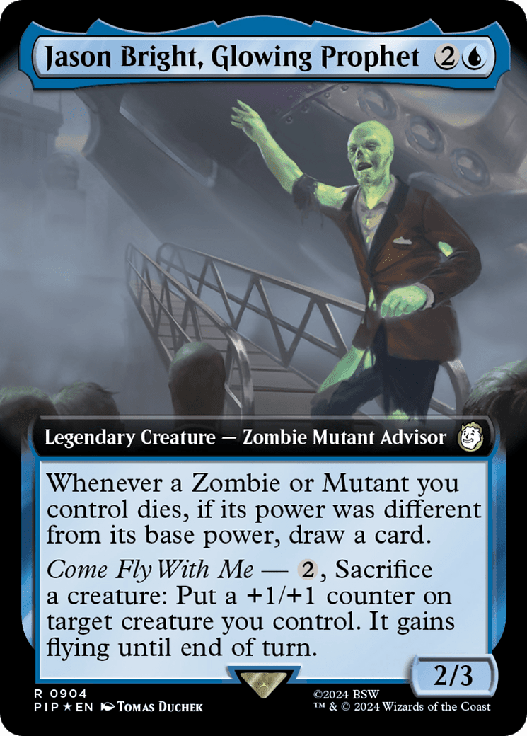 Jason Bright, Glowing Prophet (Extended Art) (Surge Foil) [Fallout]