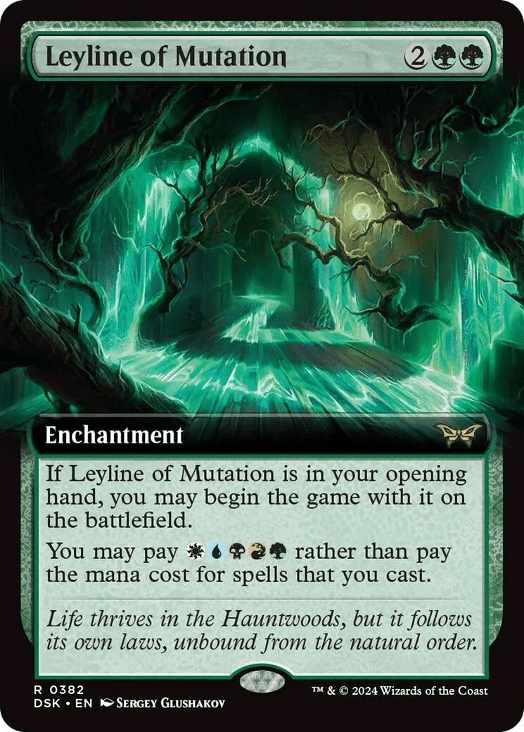 Leyline of Mutation (Extended Art) [Duskmourn: House of Horror] Foil