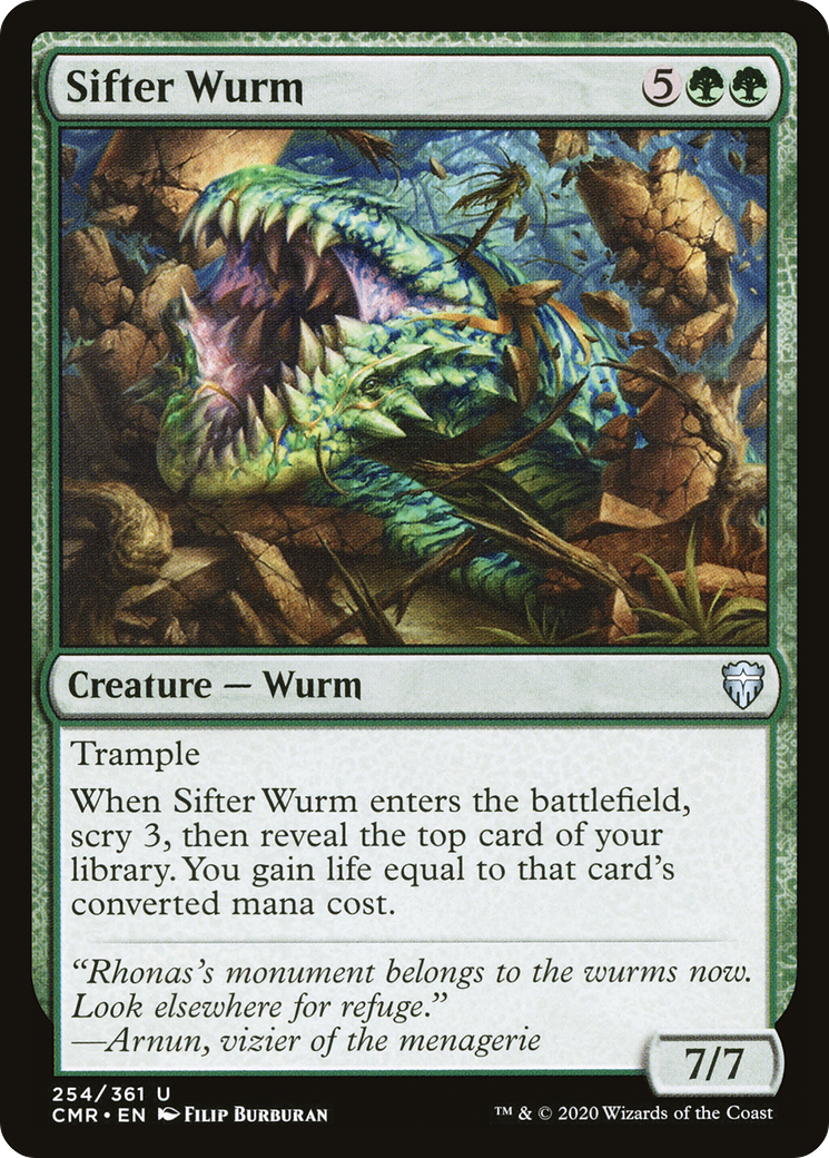 Sifter Wurm [Commander Legends] Foil