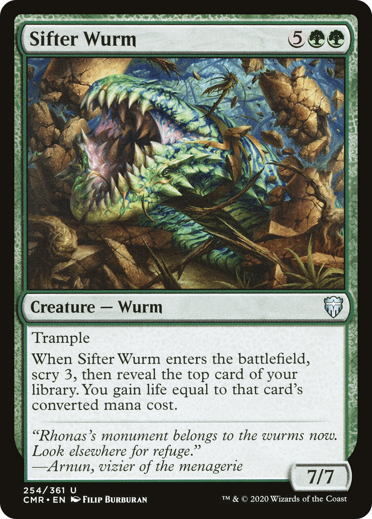 Sifter Wurm [Commander Legends] Foil