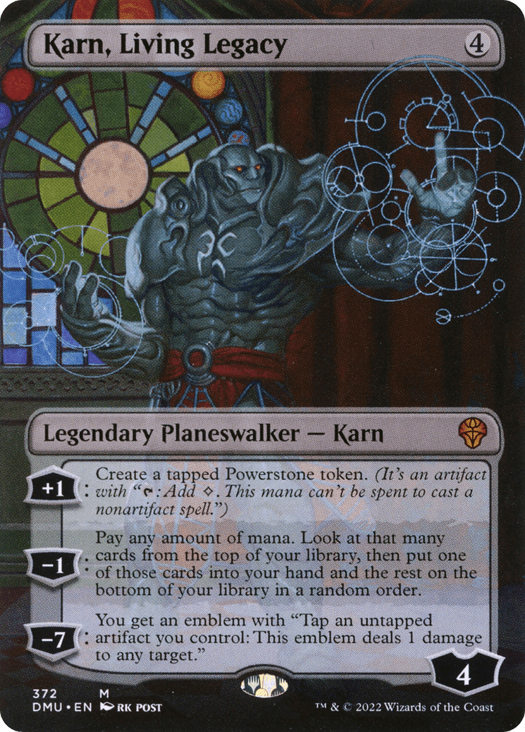 Karn, Living Legacy (Borderless) [Dominaria United] Foil