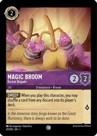 Magic Broom - Bucket Brigade (47/204) [The First Chapter] Cold Foil