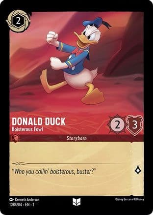 Donald Duck - Boisterous Fowl (108/204) [The First Chapter] Cold Foil