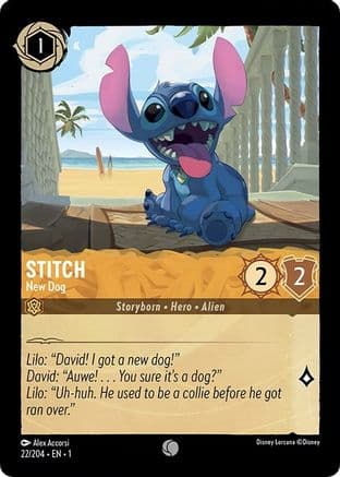 Stitch - New Dog (22/204) [The First Chapter] Cold Foil