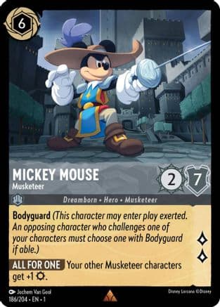 Mickey Mouse - Musketeer (186/204) [The First Chapter] Cold Foil