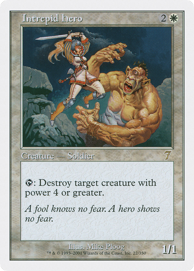 Intrepid Hero [Seventh Edition] Foil
