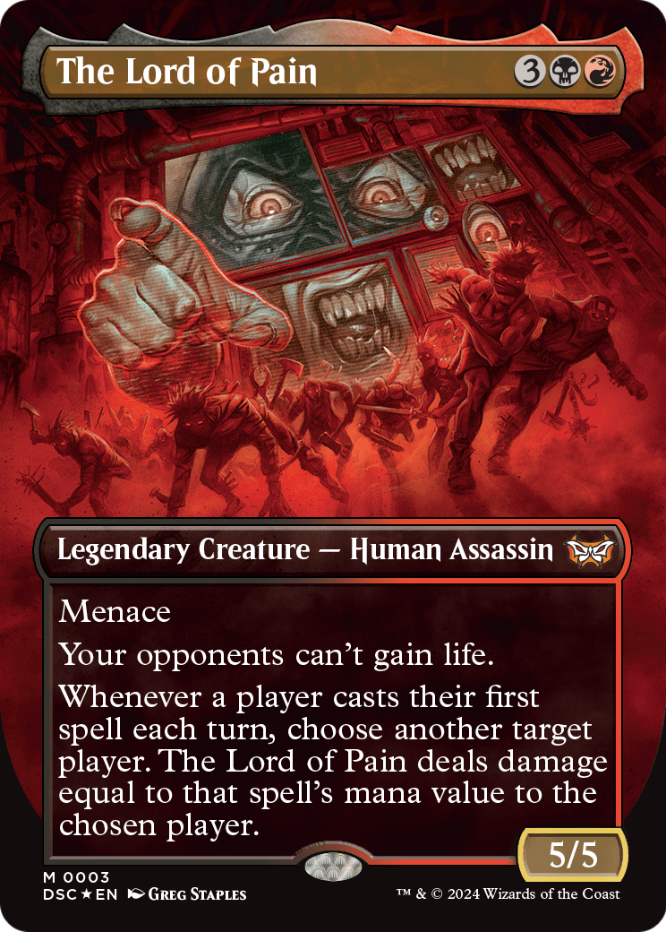 The Lord of Pain (Borderless) [Duskmourn: House of Horror Commander] Foil