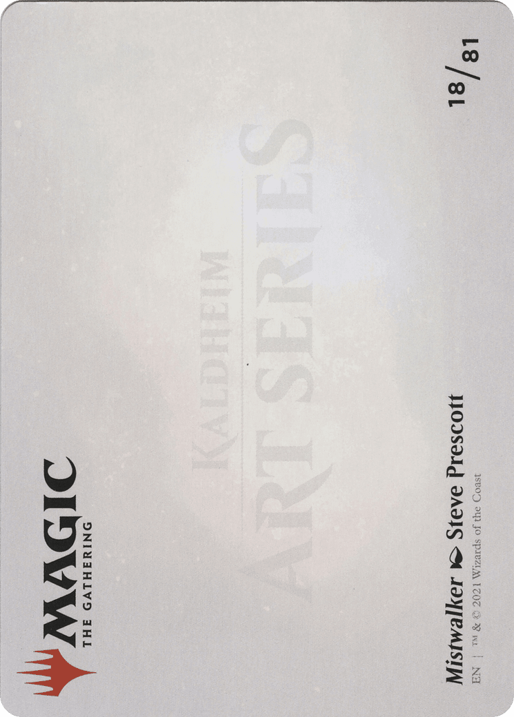 Mistwalker // Mistwalker (AKHM-018) - Kaldheim Art Series (Borderless) Foil